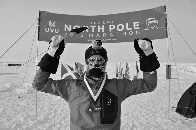 Nordpol Marathon Ziel